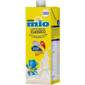 Nestlé MIO Latte di Crescita Classico 1L - Latte scremato con vitamine e minerali per bambini