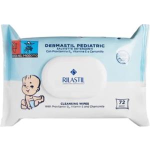 Rilastil Dermastil Salviette Detergenti Pediatriche 72 Pezzi - Umidificate a pH Fisiologico con Provitamina B5 e Aloe