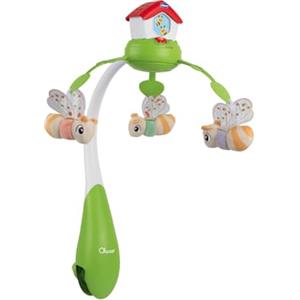 Chicco Giostrina Casina delle Api, Giostrina Evolutiva 3in1 per Culle Chicco Next2Me e Lettini, Centro Attività Elettronico, 30 Minuti di Melodie Rilassanti, Proiezione Colorata, 3 Peluches, 0 Mesi+