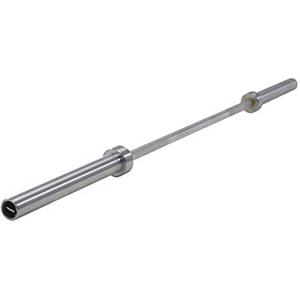 TOORX bilanciere Power Training 180 (180 cm), olimpionico Cromato con Bronzine - Impugnatura 28 mm. - carico Max. 320 kg. Ø 50mm