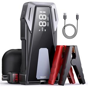 BuTure VAC Batteria per auto Jump Starter 6000A Jump Box (8.5L Gas/8.0L Diesel) Avviatore portatile con cavi intelligenti, ricarica rapida, display ampio, luci
