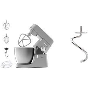 Kenwood KVL4100S Impastatrice Planetaria Chef XL con Ciotola da t,7L, 3 Ganci di Miscelazione & Küchengeräte KAT72.000SS - Gancio per impastatrice adatto per tutte le macchine da cucina