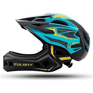 EULANT Caschi Integrale per Bambini, Eccellente Casco con Mentoniera per Bici BMX MTB Downhill Motocross Bicicletta, Leggera & Mentoniera Removibile