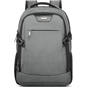 DEEVORCA Moda Zaino Antifurto Uomo per 15.6 Pollici PC Portatile con Caricatore USB Zaino Lavoro Scuola Viaggio Ufficio Vacanza Resistente All'acqua Uomo Università Backpack Grigio