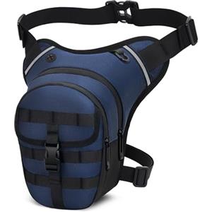 VOBUKE Marsupio Gamba Moto Impermeabile Borsa Cosciale Moto Oxford per Uomo Donna Sportivo Marsupio Tattico Borsello Laterale Bike 4 Tasche per Arrampicata, Trekking, Ciclismo, Pesca