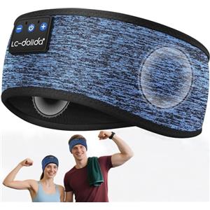 LC-dolida Cuffie per Dormire Bluetooth Fascia, Fascia per Cuffie Sportive Maschera del Sonno per le Cuffie per Donne/Uomini/Adolescenti, Fascia Musicale per Sportivo,Jogging, Yoga, Viaggio