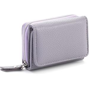 RRANCharltu Portafoglio Donna Piccolo in Pelle Portamonete Donna con Cerniera Coin Grande Capacità Mini Portafoglio con Slot Per Schede, Viola chiaro