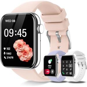HXQHSTBG Orologio Smartwatch Donna,Fitness Smart Watch Chiamate Bluetooth, Pedometro,SpO2, Notifiche, Activity Tracker,Impermeabil, Monitor del Battito Cardiaco,per Android iOS