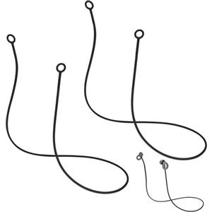 UTXN 2 pezzi Cavo di collegamento per tappi per le orecchie, accessori per tappi per le orecchie Catena per tappi per le orecchie Cordino per tappi per le orecchie con punte rimovibili (nero)