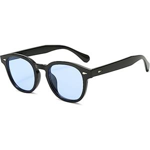YAMEIZE Occhiali da Sole Rotondi e Retrò di Tendenza per - Donne e uomo Occhiali Ovali cClassici con Cerchio vVintage per la Guida all'aperto