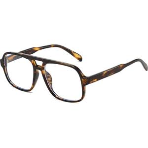 YAMEIZE Occhiali Anti Luce Blu Quadrato Montatura Occhiali da Vista Donna Uomo Retrò Anni 70 Grandi Occhiali Anti Filtro Luce Blu per PC Riposanti