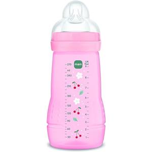 MAM Istruzioni in Lingua Straniera - Mam Baby Bottle a132 - Biberon Easy Active con Tettarella in Silicone Skinsofttm Ultra Morbido, per Bambini a Partire da 2 Mesi, Rosa, Sterilizzabile, 270 Ml