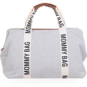 CHILDHOME MAKES MY LITTLE WORLD COMPLETE Mommy Bag, Maternità, da viaggio, Grande capacità, Fasciatoio, Tracolla regolabile, Tasca isolata,Passaggio valigia, Collezione Signature Ecru, 1.0 Piece