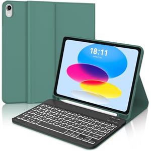 JADEMALL Custodia con Tastiera per iPad 10 Generazione 10.9