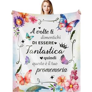 G-dake Regalo Migliore Donna, Regalo Donna Compleanno, Idee Regalo Donna Natale Coperta, Regali Ispirazione per Migliore Amica Figlia Sorella Moglie Mamma Nonna Fidanzata Colleghe 130x150cm