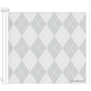 YooxArmor Cancelletto Retrattile per Bambini, Cancelletto Estensibile per Bambini a Rete o Cancello per Cani a Rete, 0-330cm Cancello di Sicurezza per Bambini per Scale, Interni, Esterni, Porte e Corridoi
