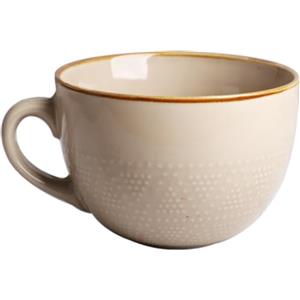 Disoza Tazza Grande 700 ML Tazza Da Caffè In Ceramica Per Tè XXL Porcellana Beige Tazza Da Caffè Per Zuppa Con Manico Tazza Da Caffè Tè Zuppa Di Cereali Ramen Tazza Da Caffè Tazza Da Zuppa