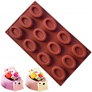 FantasyDay Natale Stampi in Silicone per Dolci, FantasyDay 2 Pezzi Antiaderente Stampo Torta Muffin Sapone Cake Mold per Cubetti di Ghiaccio Biscotti, Cioccolato, Tortini, Gelatina, Dolci, Cheesecake, Mouss