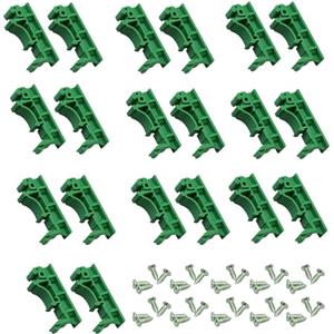 TogtherKings Adattatore per Montaggio su Guida DIN con Clip per Guida DIN da 10 Coppie,PCB DIN C45 Rail Montaggio su PCB su Guida DIN C45 PCB,PCB adattatore DIN rail per C45 guida DIN da 35 mm larghezz
