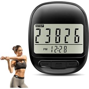 HERBYD Mini Contapassi 3D - Contapassi Portatile con Clip, Senza App e Telefono Cellulare, Ideale per Camminare e Correre Precisi, Escursionismo