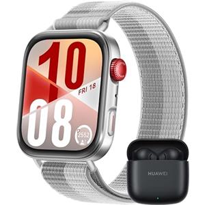 HUAWEI WATCH FIT 4 Smartwatch, + Freebuds SE 2 Nero, 100 Modalità di Allenamento, Ultra-sottile, Fitness Tracker, iOS & Android, Cassa in Alluminio, fino a 10 Giorni, AMOLED, 30 mesi di Garanzia