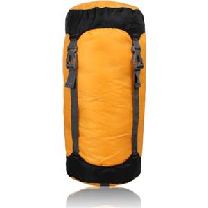 Hosifiy Sacco a compressione, 25 l, 210D, in nylon a compressione, per sacco a pelo, campeggio, attività all'aperto, escursioni, viaggi, colore arancione