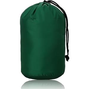 Hosifiy Sacco a compressione, 15 l, 190D, in nylon, a compressione, per sacco a pelo, campeggio, attività all'aperto, escursioni, viaggi, colore verde scuro