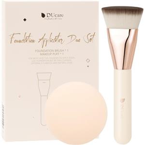 DUcare Pennello per trucco, fondotinta, pennello Kabuki, correttore, pennello cosmetico per lozione, polvere o fondotinta liquido (tampone in dotazione)