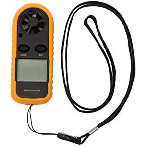 TOPWAY Anemometro Digitale, Misuratore di Velocità del Vento e Temperatura con LCD Display per le Riprese, Pesca, Vela, Windsurf, Ventilatori 312751