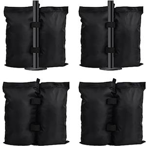 Pinsheng 4 Pezzi Sacchi di Sabbia, Industriale Resistente a Doppia Cucitura Borse Per Pesi Gazebo 600D Oxford Pesi per Tenda Gazebo per Qualsiasi Tenda Pop-up Outdoor Gazebo Ombrelloni Piscina Scala