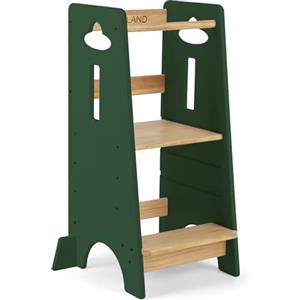 COSYLAND Torre Montessoriana da 1 Anno - Torre montessoriana bambini in Legno Più Spesso - Torretta Montessoriana con Scala Regolabile a 3 Altezze - Scala Montessoriana per Bambini