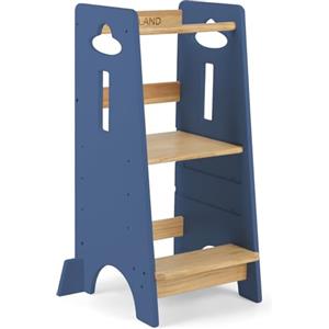 COSYLAND Torre Montessoriana da 1 Anno - Torre montessoriana bambini in Legno Più Spesso - Torretta Montessoriana con Scala Regolabile a 3 Altezze - Scala Montessoriana per Bambini