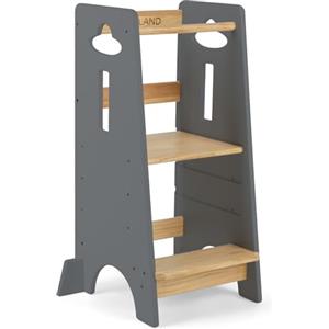COSYLAND Torre Montessoriana da 1 Anno - Torre montessoriana bambini in Legno Più Spesso - Torretta Montessoriana con Scala Regolabile a 3 Altezze - Scala Montessoriana per Bambini