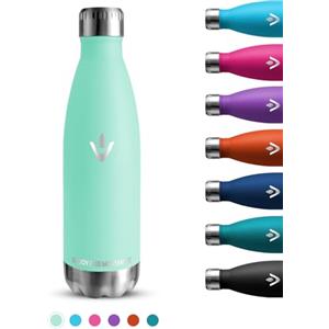 Grsta Borraccia, Borraccia Termica 500 ml, Borraccia Bambini Senza Perdite, Borraccia Scuola Senza BPA, Facile da Trasportare, Isolato Sottovuoto, Borraccia Metallo per Bevande Calde, per Uffici, Viaggio