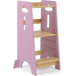 COSYLAND Torre Montessoriana da 1 Anno - Torre montessoriana bambini in Legno Più Spesso - Torretta Montessoriana con Scala Regolabile a 3 Altezze - Scala Montessoriana per Bambini