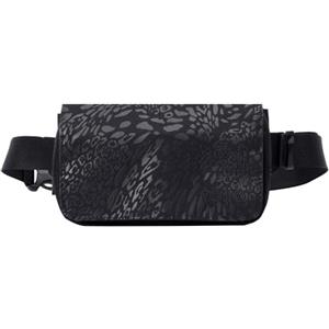 TOTTO - Marsupio da Donna, Modello Ludana, Misure 13 x 21 x 4 cm, con 1 Scomparto Principale e 2 Tasche Frontali, Tessuto Resistente e di Qualità, Tracolla Regolabile, Colore Nero