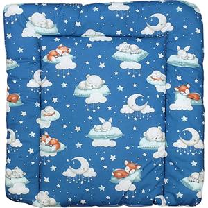 TupTam Materassino per Fasciatoio il cambio Pannolino Bebè, Cuccioli addormentati/Blu scuro, 70 x 50 cm
