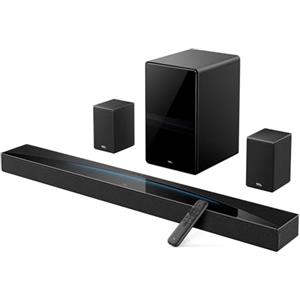 TCL Q85H 7.1.4 ch soundbar per TV, 860 Watt, Home theater, Cinema Surround, Sound Expansion, Dolby Atmos, DTS:X, HDMI eARC, Bluetooth 5.1, un telecomando, USB, Ottico, Premium Design