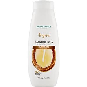 Naturaverde | Natural Beauty - Bagnoschiuma Argan Nutriente, Docciaschiuma per il Corpo, Ingredienti di Origine Naturale, 750ml