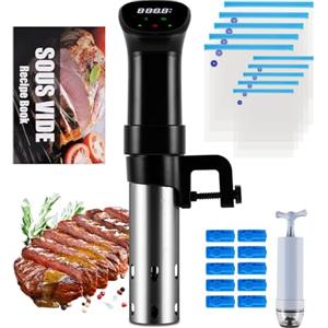 MXBAOHENG Sous Vide Roner 850 W Fornello Sous Vide 12 L Professionali Roner Cucina Circolatore 3D a Immersione con Ricettario 25-92.5 ℃ Cottura Sottovuoto a Bassa Temperatura per carne, uovo, vegetale