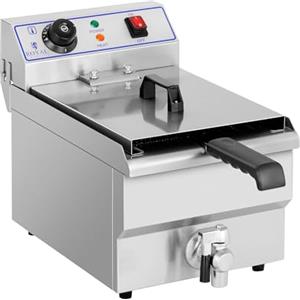 Royal Catering Friggitrice Elettrica Friggitrice Professionale RCEF-10EH (10 L totale, 6,5 L di olio, 3.200 W, Acciaio Inox)