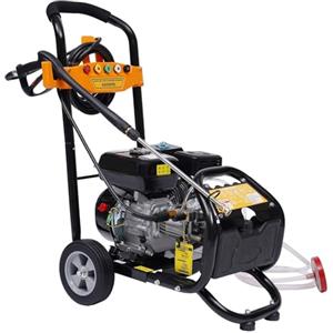 RibasuBB Idropulitrice a benzina 2200PSI, 7.5HP 3600 RPM Professionale Idropulitrice ad Alta Pressione, Alta Pressione Pulitore a Spruzzo Jet Portatile con 5 ugelli, Idropulitrice per Auto & Patio