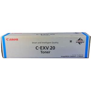 Canon C-EXV20 Toner Originale Ciano 0437B002AA - Compatibile con ImagePress C6000VP e C7000VP - 35.000 Pagine