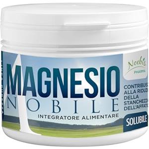 Noebis Pharma Magnesio Citrato 500 Grammi in Polvere Solubile - Sale Minerale Organico ad Alto Assorbimento - per Stanchezza Fatica e Caldo, Muscoli e Normale Metabolismo Energetico - Fornitura di Lunga Durata