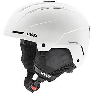 uvex Stance, Casco da Sci Unisex Adulto, White Matt, 54-58 cm