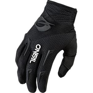 O'NEAL | Guanti Bike & Motocross | MX MTB DH FR Downhill Freeride | Materiali resistenti e flessibili, palmo ventilato | Element Glove | Uomo | Nero Bianco | Taglia XL