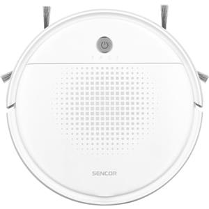 Sencor Robot Aspirapolvere Lavapavimenti SRV 1550WH - Robot Aspirapolvere Ultra-Silenzioso e Compatto, Navigazione Intelligente con Tecnologia Smart Room e Funzione Mop, Ideale per Peli degli Animali