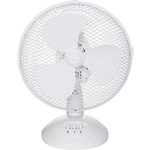 Russell Hobbs Ventilatore da Tavolo Portatile 22.8 Cm, 2 Velocità, Oscillazione ad Ampio Raggio, Silenzioso, Ottimo per la Camera da Letto o L'Ufficio, Bianco Rhpdf0921