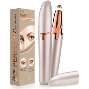 Vinmall rasoio elettrico per sopracciglia donna rasoio viso: Vinmall taglia sopracciglia donna elettrico indolore Ricaricabile USB luce LED tagliare capelli con precisione