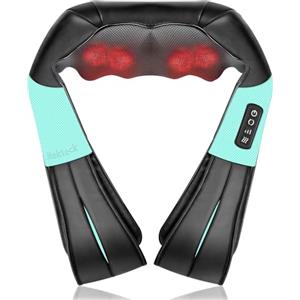 Nekteck 3D massaggiatore collo e spalle con un calor suave, tejido profundo massaggiatore cervicale collo spalle e schiena, Godere massaggio cervicale collo e spalle in casa, in ufficio e in auto